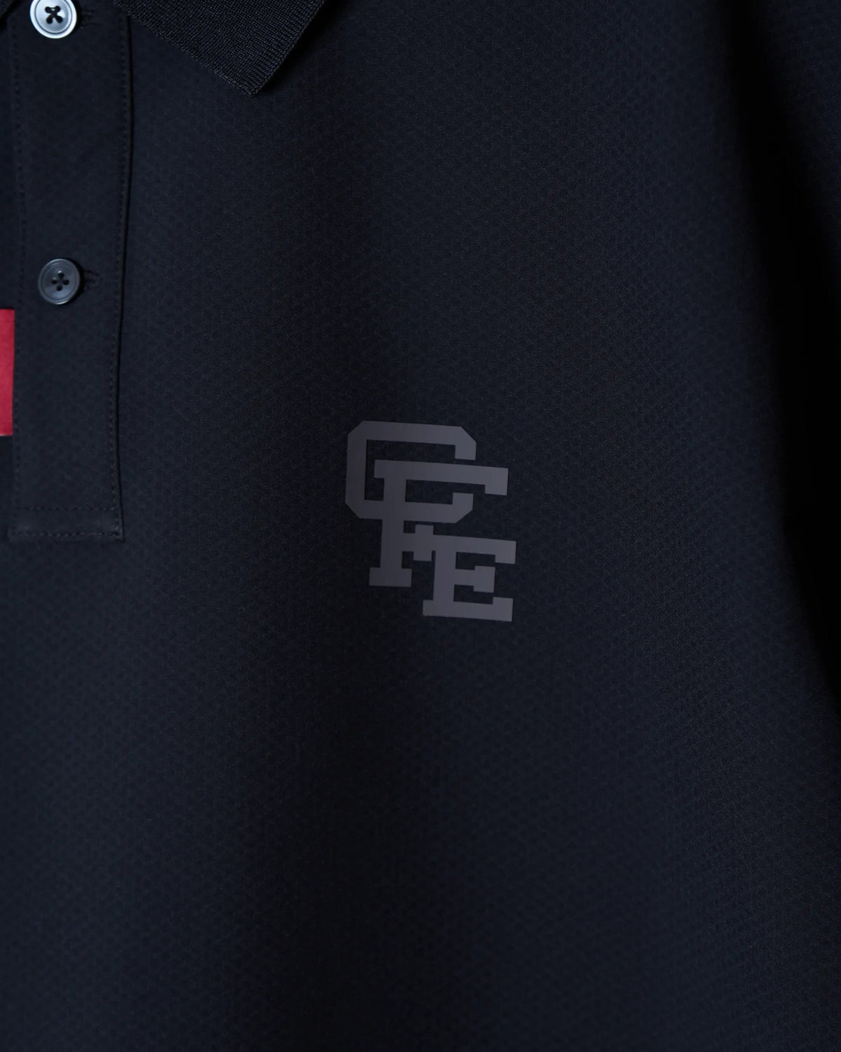 【CHECKER48】BACK DOTS TOUR POLO 半袖ポロシャツ BLACK（CHE-C4800A002）