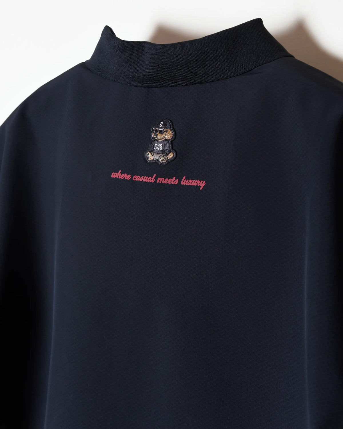 【CHECKER48】BACK DOTS TOUR POLO 半袖ポロシャツ BLACK（CHE-C4800A002）