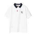 【CHECKER48】BACK DOTS TOUR POLO 半袖ポロシャツ WHITE（CHE-C4800A002）