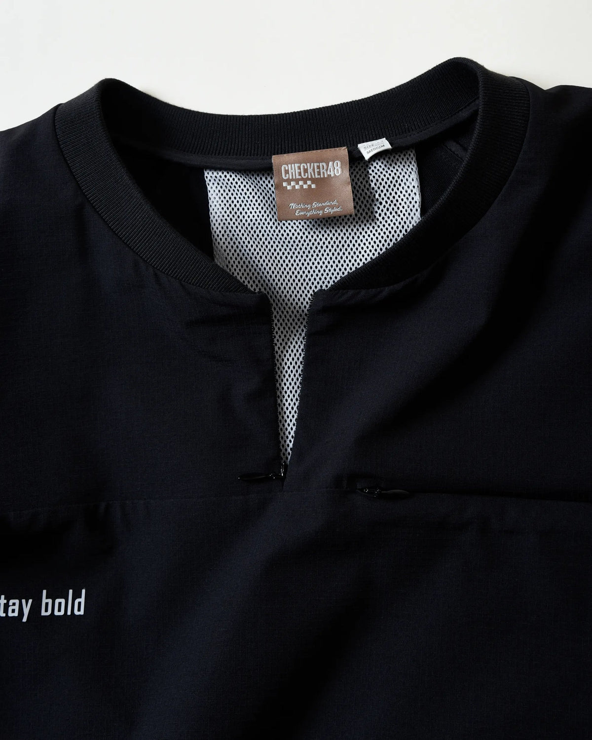 【CHECKER48】】Women‘s RIPSTOP LAB PO JACKET アウター BLACK（CHE-C4800A101W）