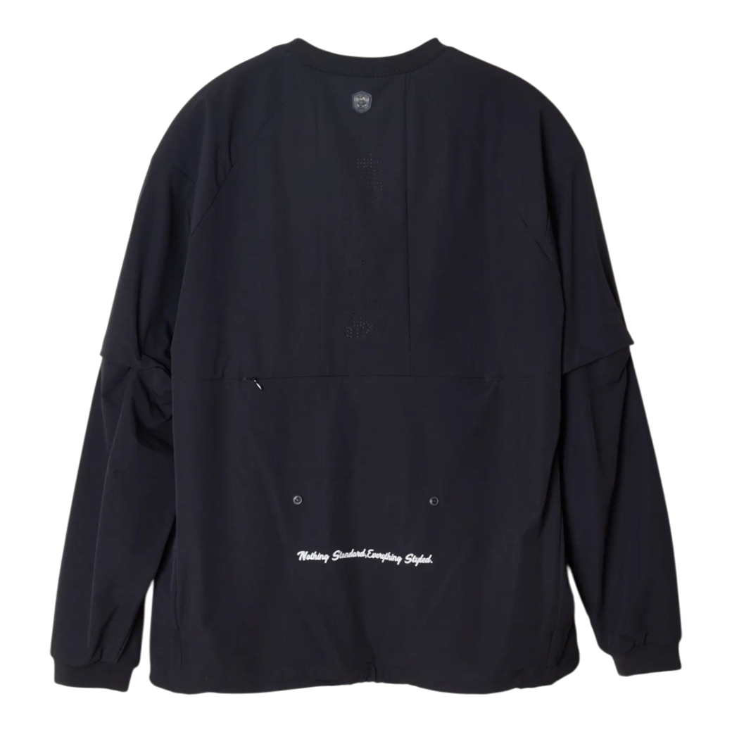 【CHECKER48】】Women‘s RIPSTOP LAB PO JACKET アウター BLACK（CHE-C4800A101W）