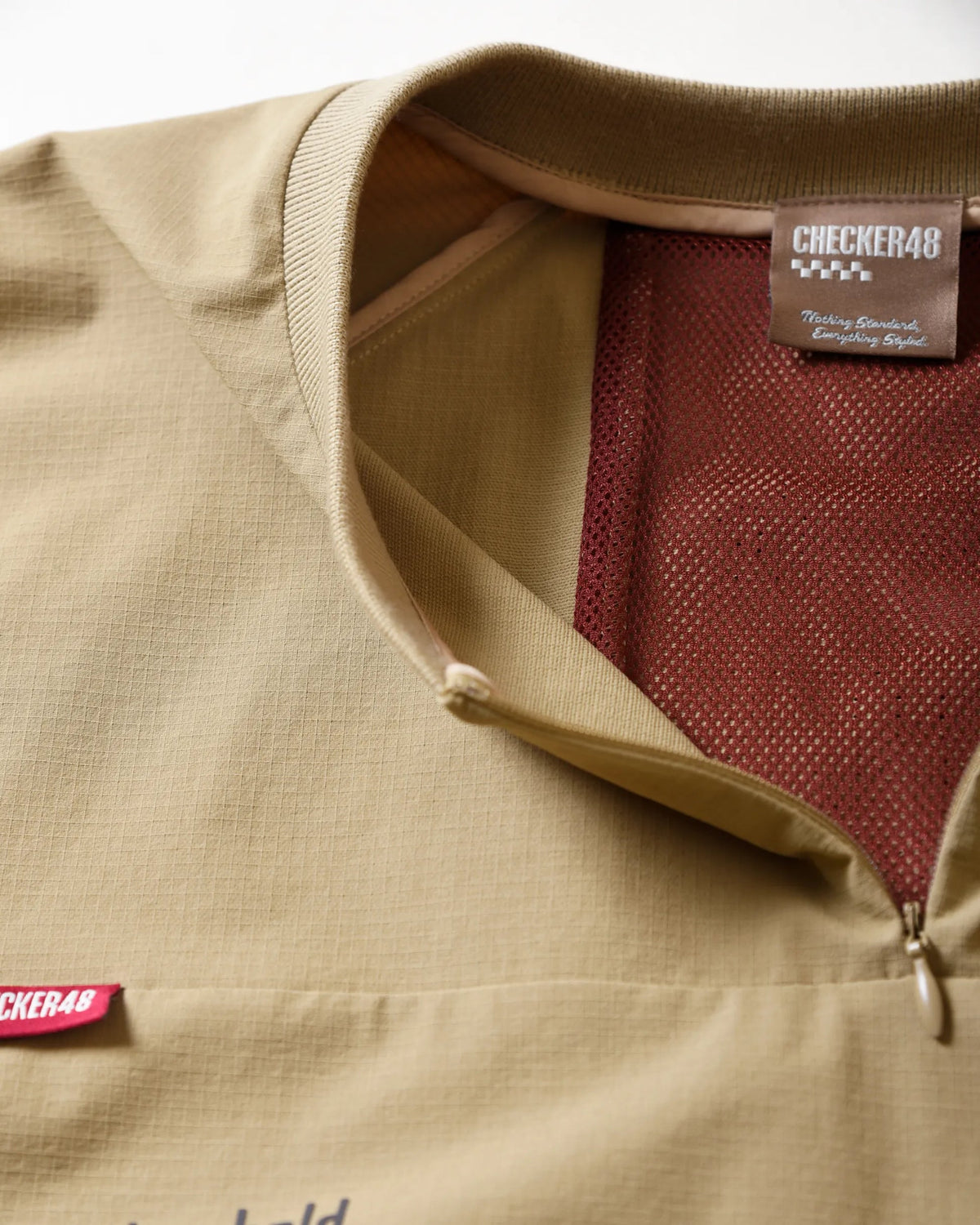 【CHECKER48】Women‘s RIPSTOP LAB PO JACKET アウター TOBACCO（CHE-C4800A101W）