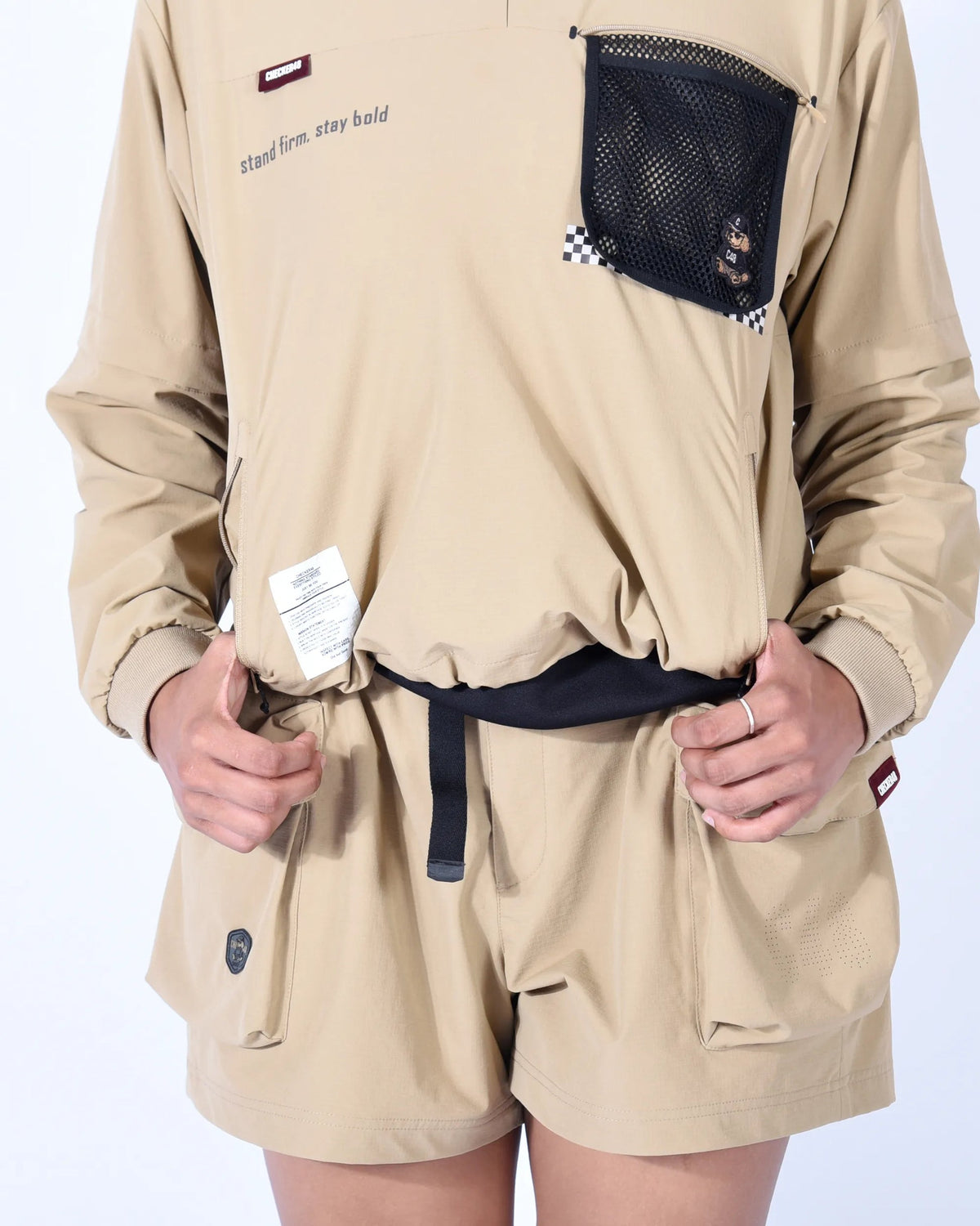 【CHECKER48】Women‘s RIPSTOP LAB PO JACKET アウター TOBACCO（CHE-C4800A101W）