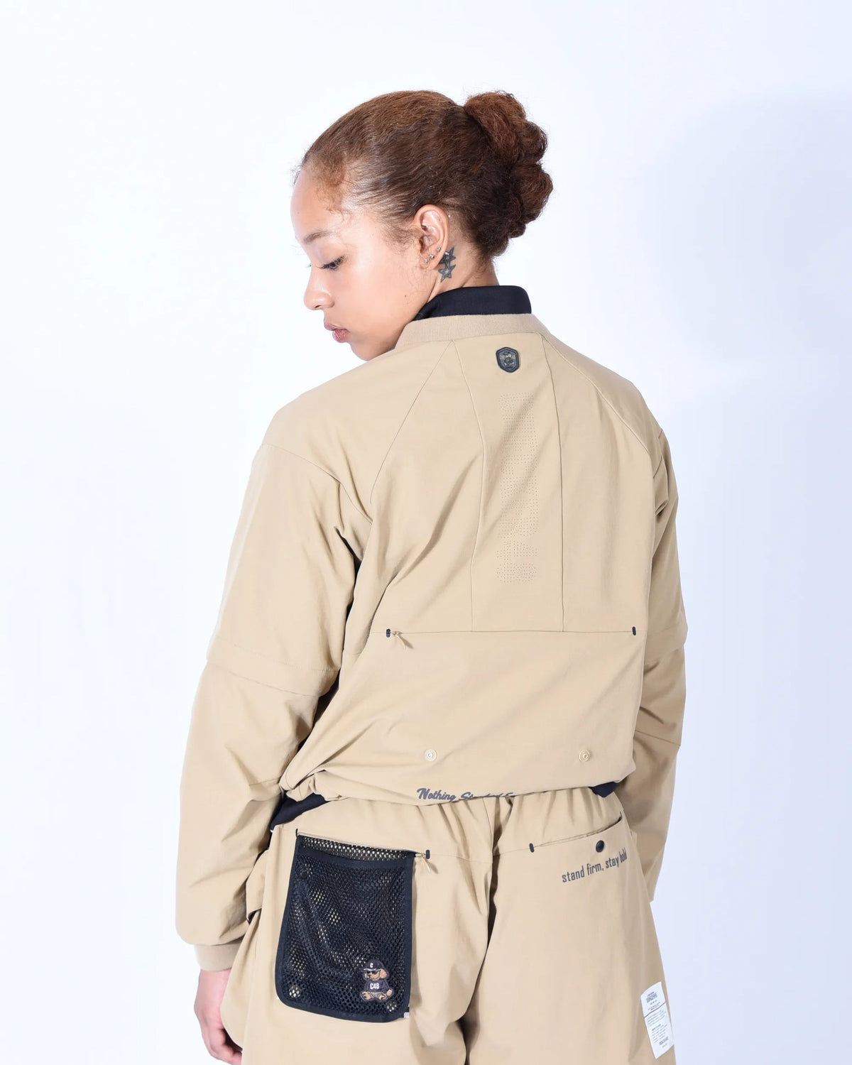 【CHECKER48】Women‘s RIPSTOP LAB PO JACKET アウター TOBACCO（CHE-C4800A101W）