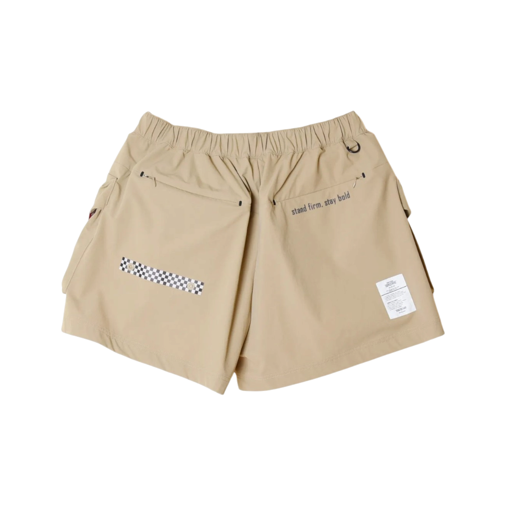 【CHECKER48】RIPSTOP LAB SHORTS ショートパンツ TOBACCO（CHE-C4800A405W）
