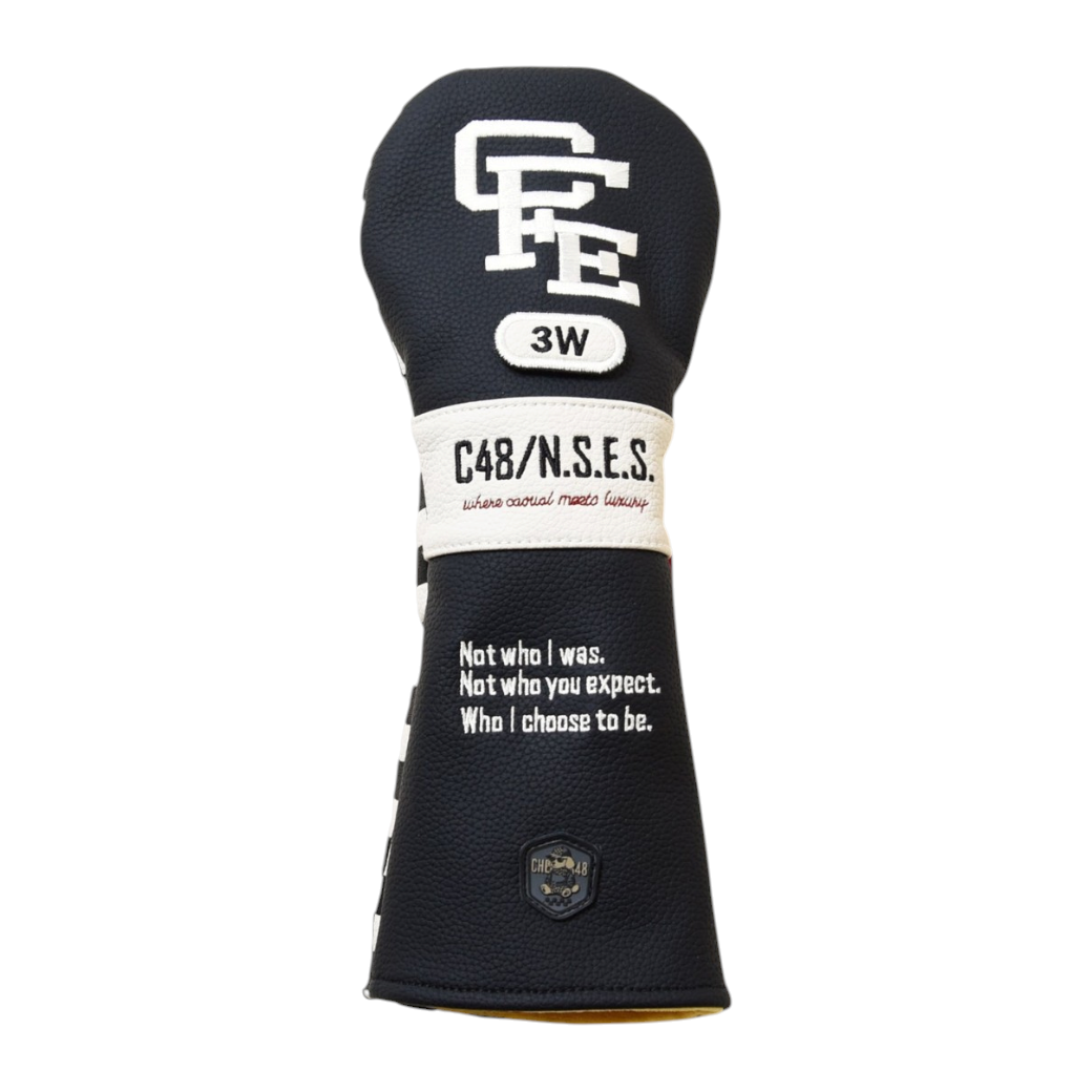 【CHECKER48】CFE POODIE CHECKER FAIRWAY COVER ヘッドカバー FW BLACK（CHE-C4800A802）