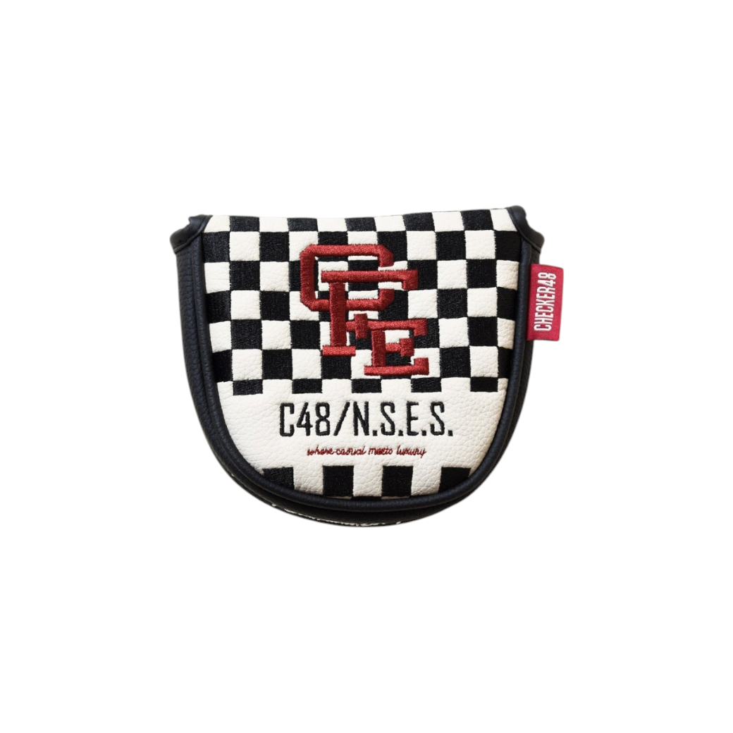 【CHECKER48】CFE POODIE CHECKER MALLET COVER パターカバー マレット BLACK（CHE-C4800A804）
