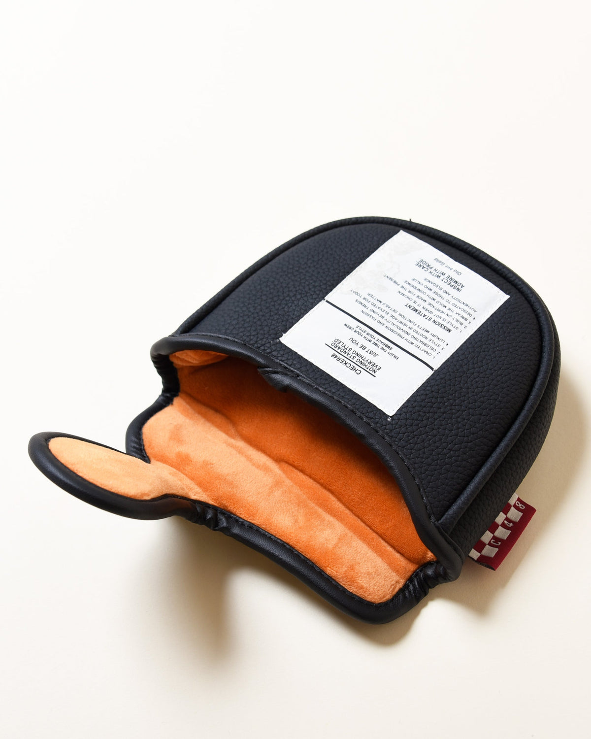 【CHECKER48】CFE POODIE CHECKER MALLET COVER パターカバー マレット BLACK（CHE-C4800A804）