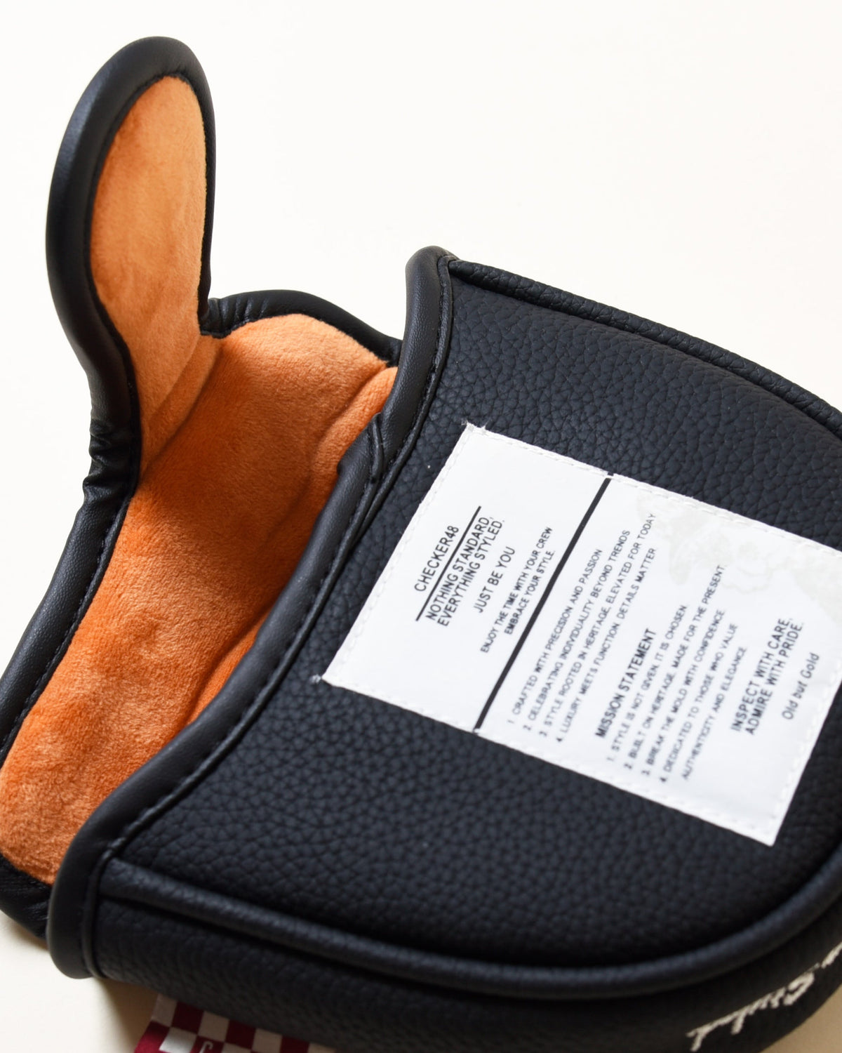 【CHECKER48】CFE POODIE CHECKER MALLET COVER パターカバー マレット BLACK（CHE-C4800A804）