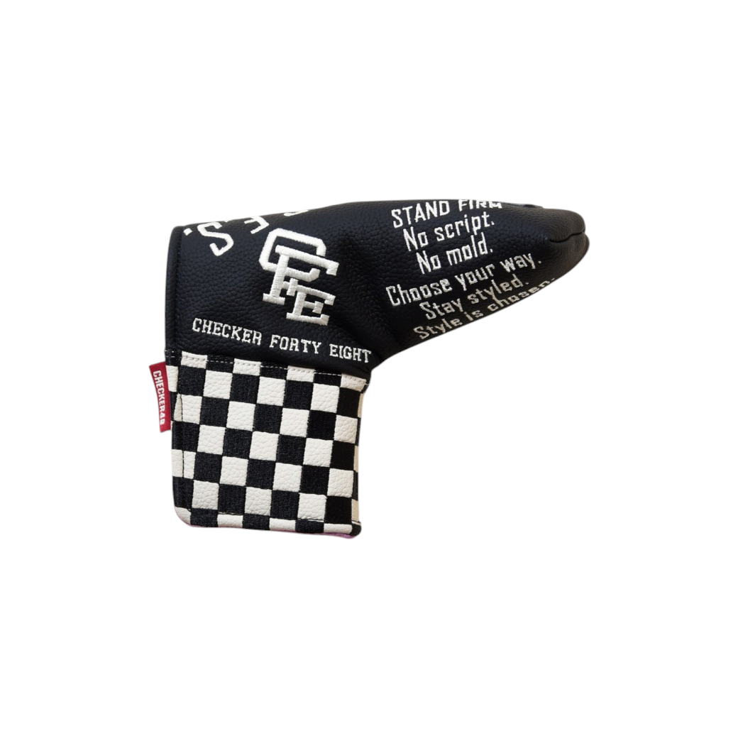 【CHECKER48】CFE POODIE CHECKER BLADE COVER パターカバー BLACK（CHE-C4800A805）