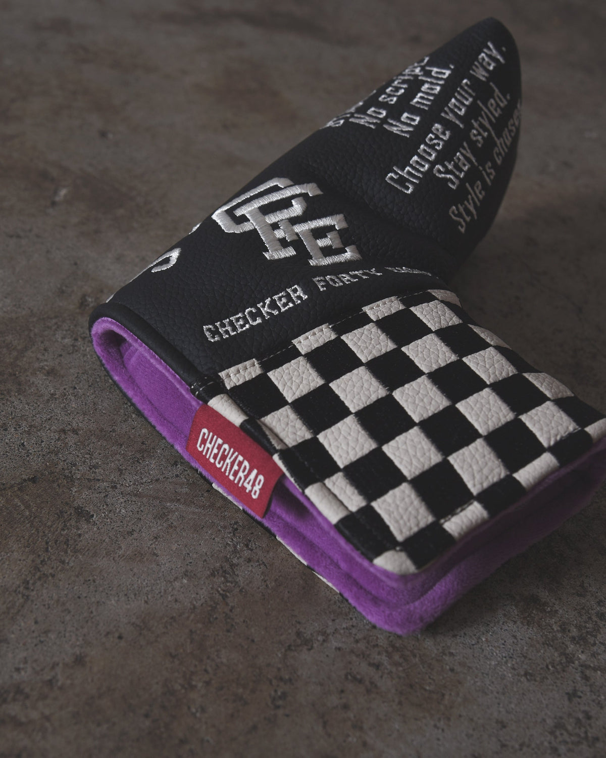 【CHECKER48】CFE POODIE CHECKER BLADE COVER パターカバー BLACK（CHE-C4800A805）