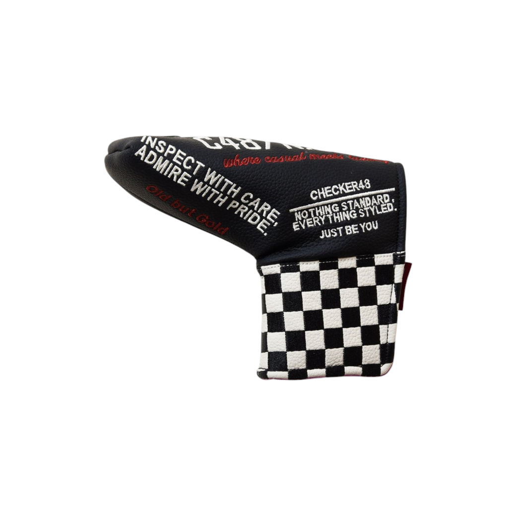 【CHECKER48】CFE POODIE CHECKER BLADE COVER パターカバー BLACK（CHE-C4800A805）
