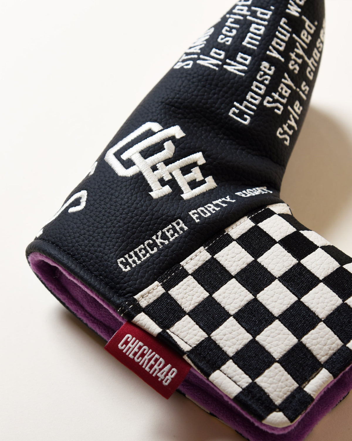 【CHECKER48】CFE POODIE CHECKER BLADE COVER パターカバー BLACK（CHE-C4800A805）