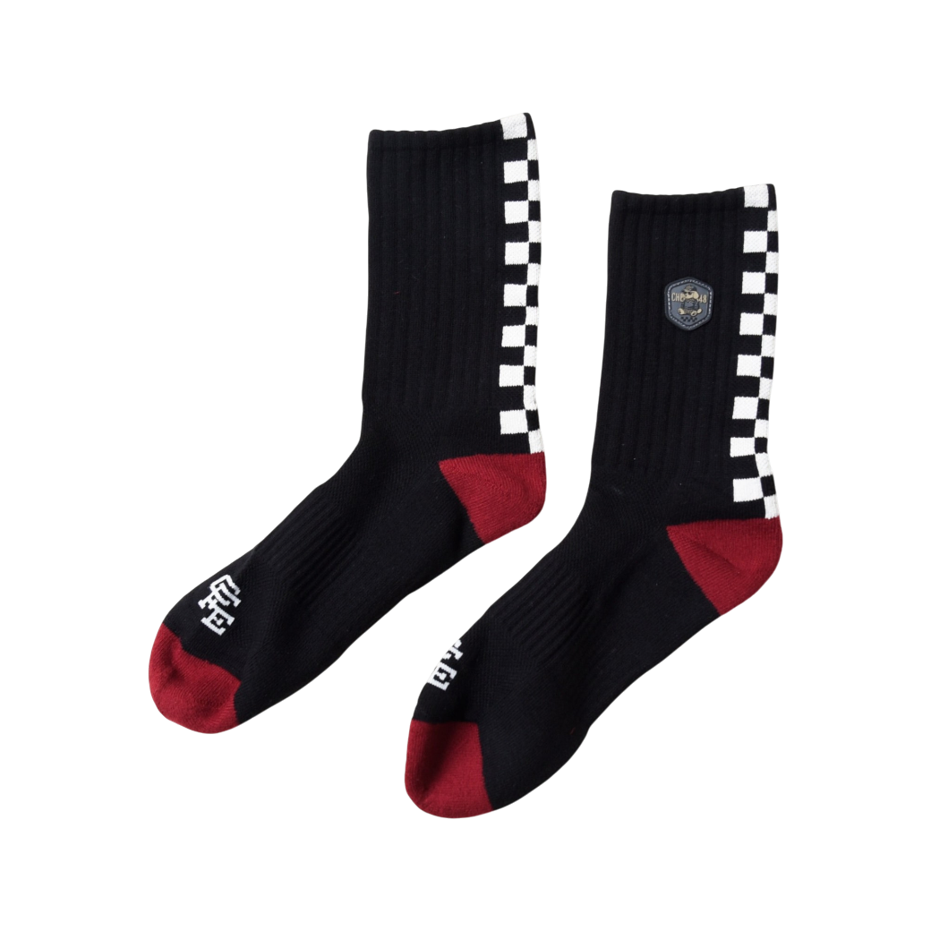 【CHECKER48】C48 NESE SOCKS ソックス BLACK（CHE-C4800A812）