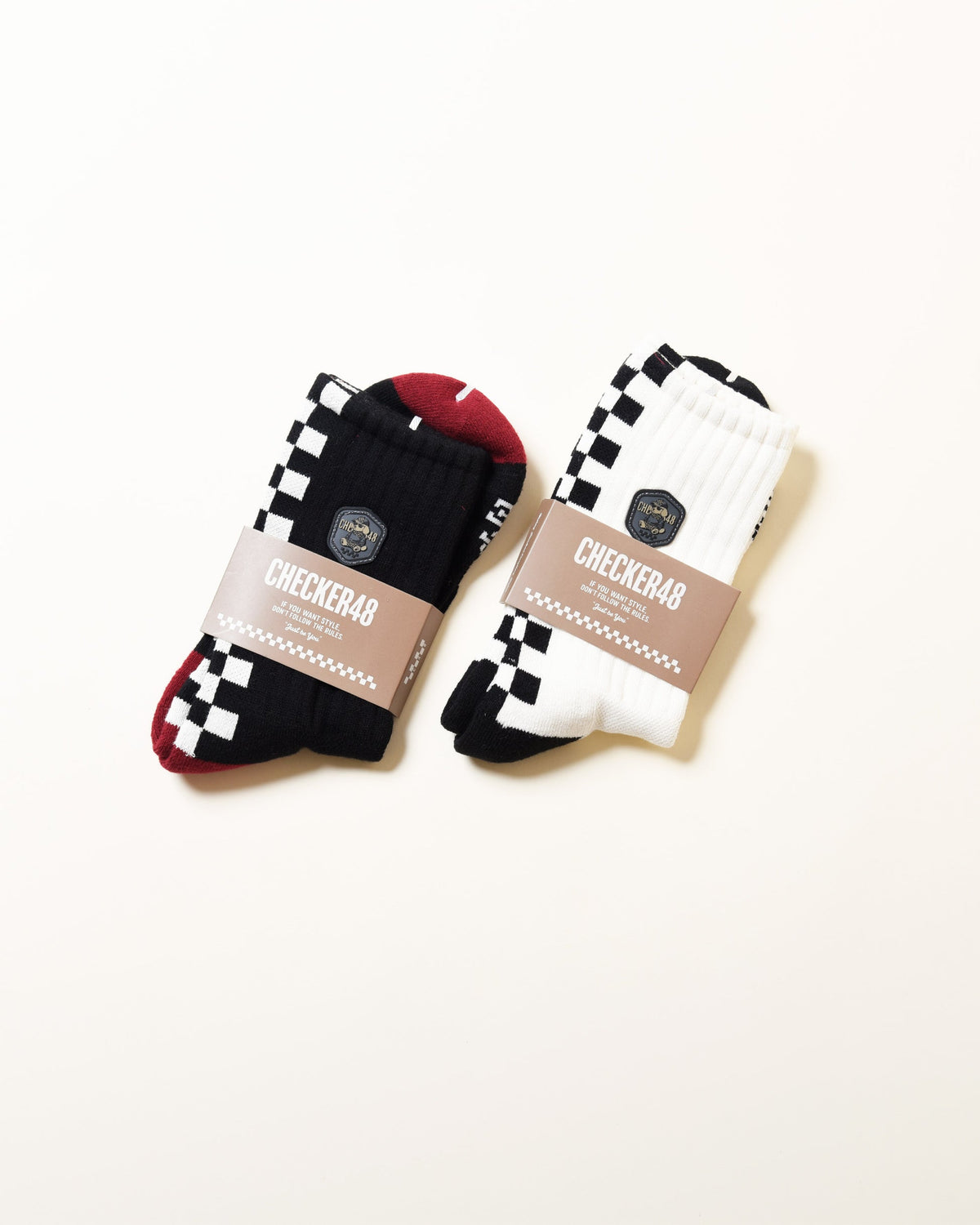 【CHECKER48】C48 NESE SOCKS ソックス BLACK（CHE-C4800A812）