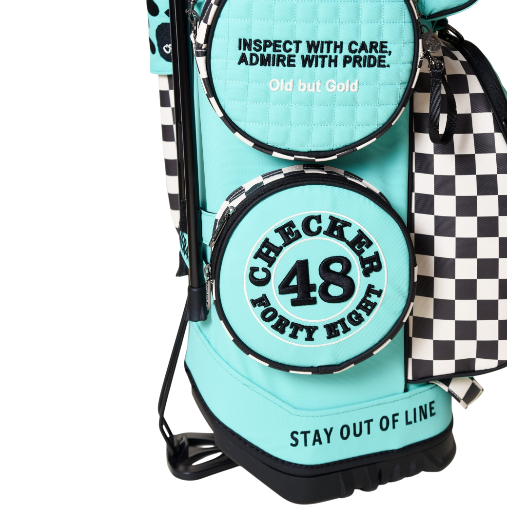 【CHECKER48】NEW POODIE CADDIE BAG キャディバッグ TURQUOISE（CHE-C4800A816）