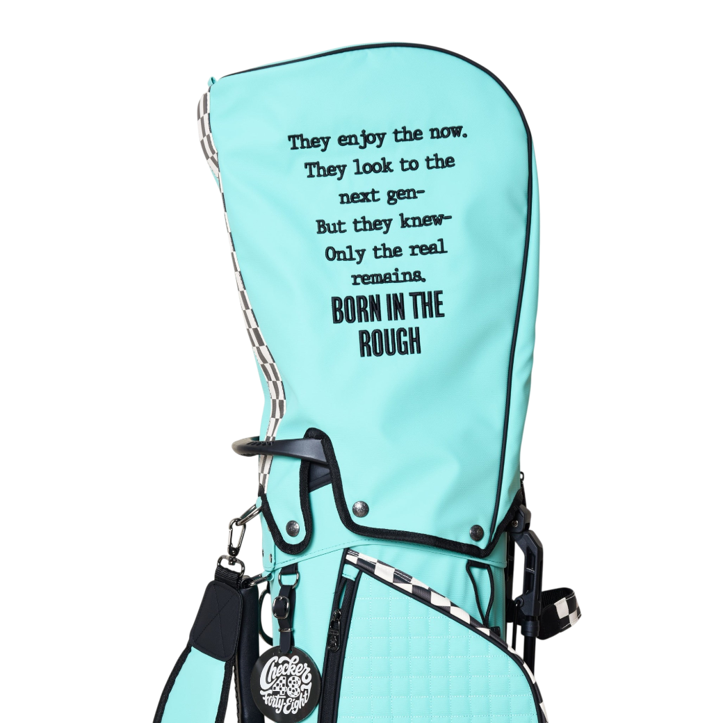 【CHECKER48】NEW POODIE CADDIE BAG キャディバッグ TURQUOISE（CHE-C4800A816）