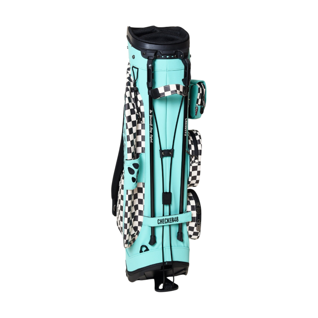 【CHECKER48】NEW POODIE CADDIE BAG キャディバッグ TURQUOISE（CHE-C4800A816）