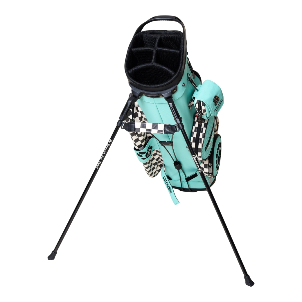 【CHECKER48】NEW POODIE CADDIE BAG キャディバッグ TURQUOISE（CHE-C4800A816）