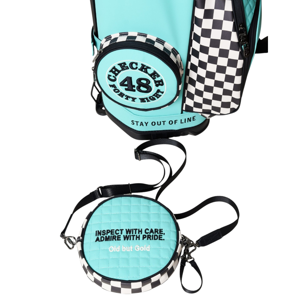 【CHECKER48】NEW POODIE CADDIE BAG キャディバッグ TURQUOISE（CHE-C4800A816）