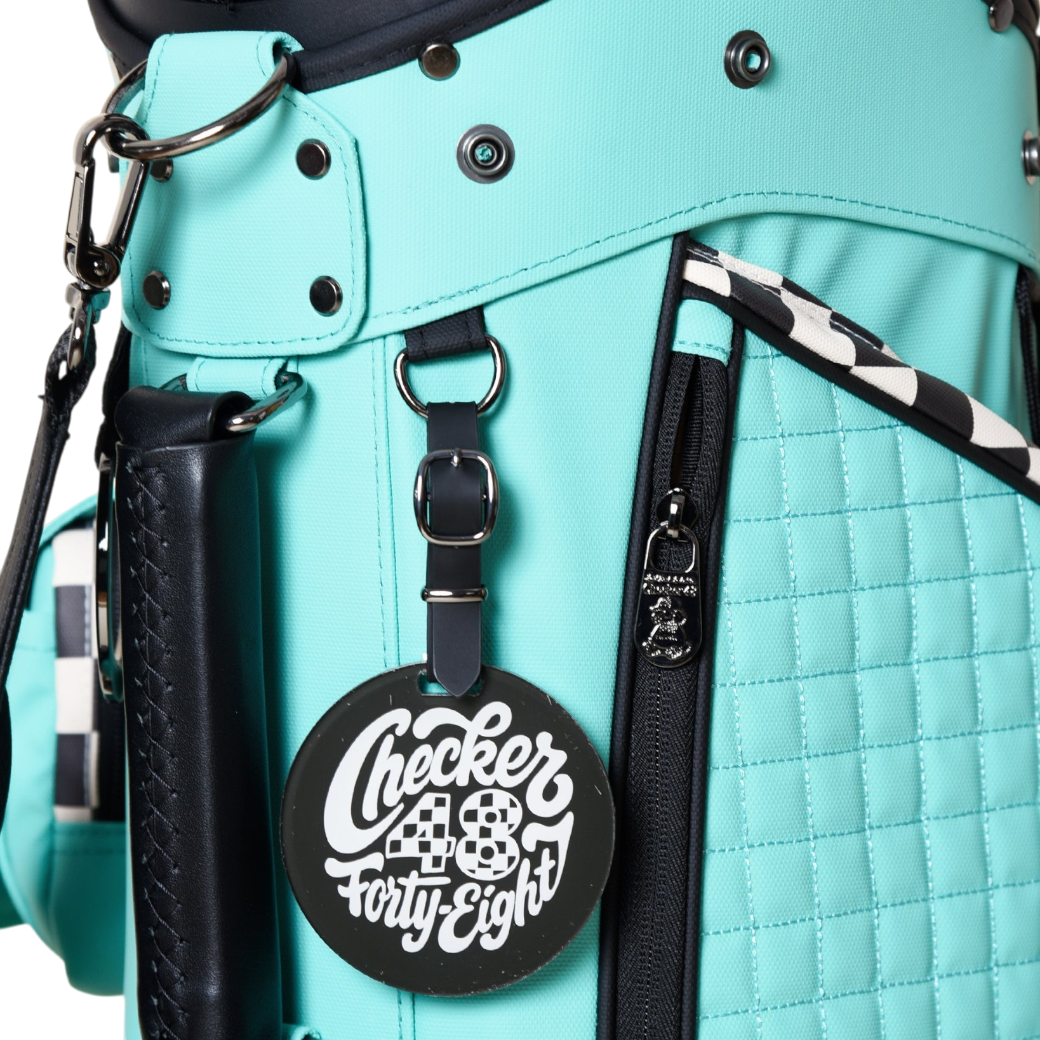 【CHECKER48】NEW POODIE CADDIE BAG キャディバッグ TURQUOISE（CHE-C4800A816）