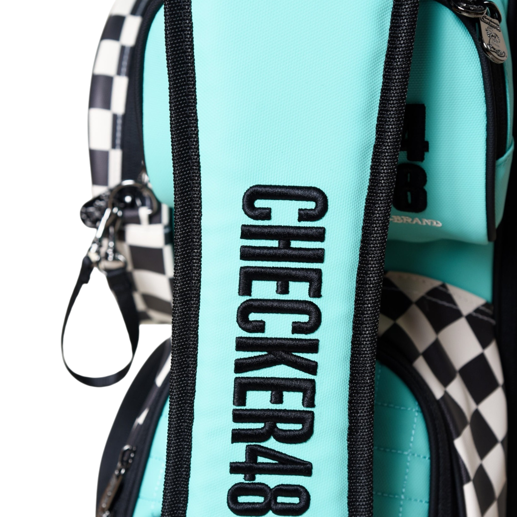 【CHECKER48】NEW POODIE CADDIE BAG キャディバッグ TURQUOISE（CHE-C4800A816）