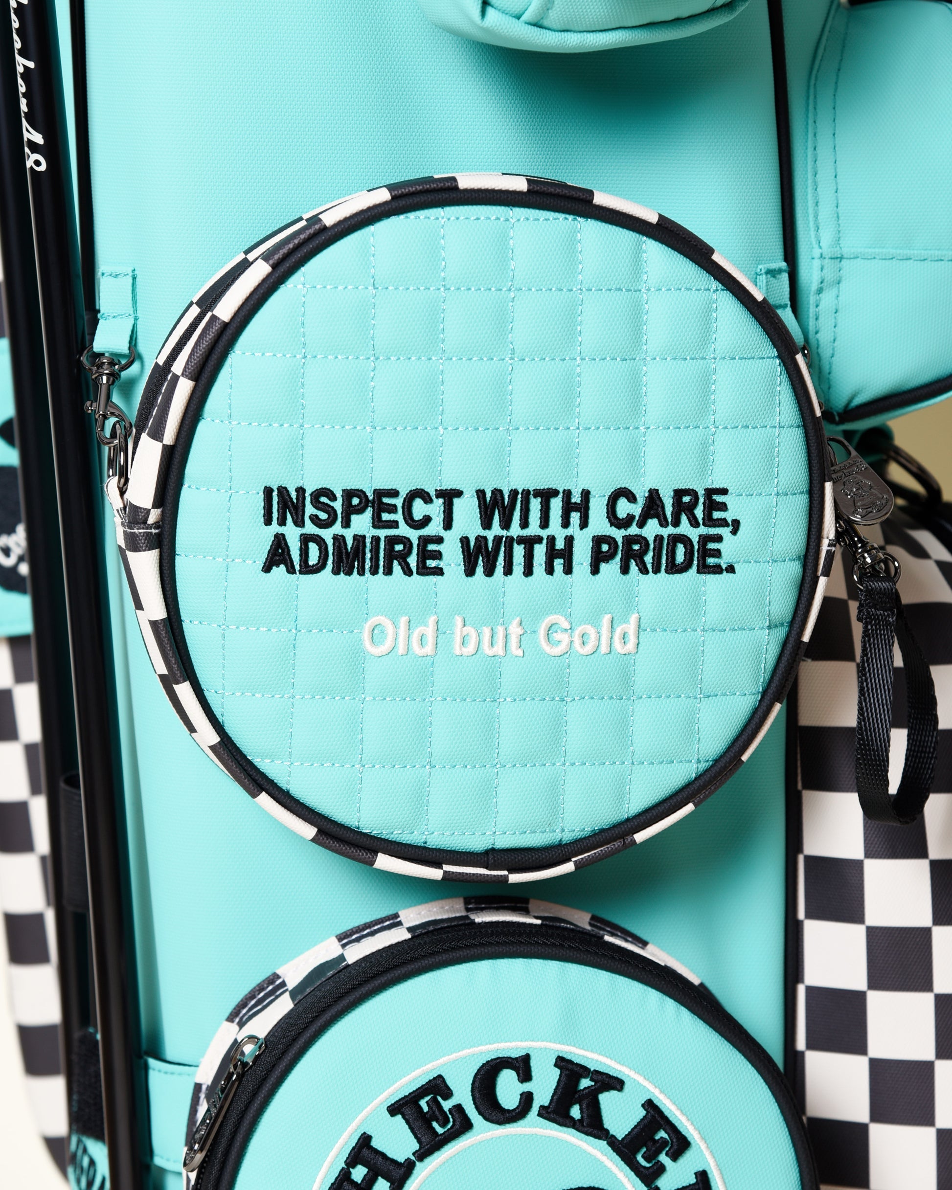 【CHECKER48】NEW POODIE CADDIE BAG キャディバッグ TURQUOISE（CHE-C4800A816）