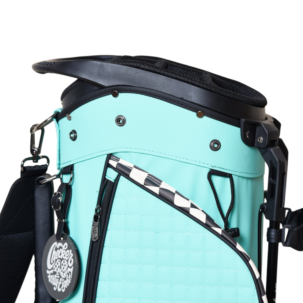 【CHECKER48】NEW POODIE CADDIE BAG キャディバッグ TURQUOISE（CHE-C4800A816）
