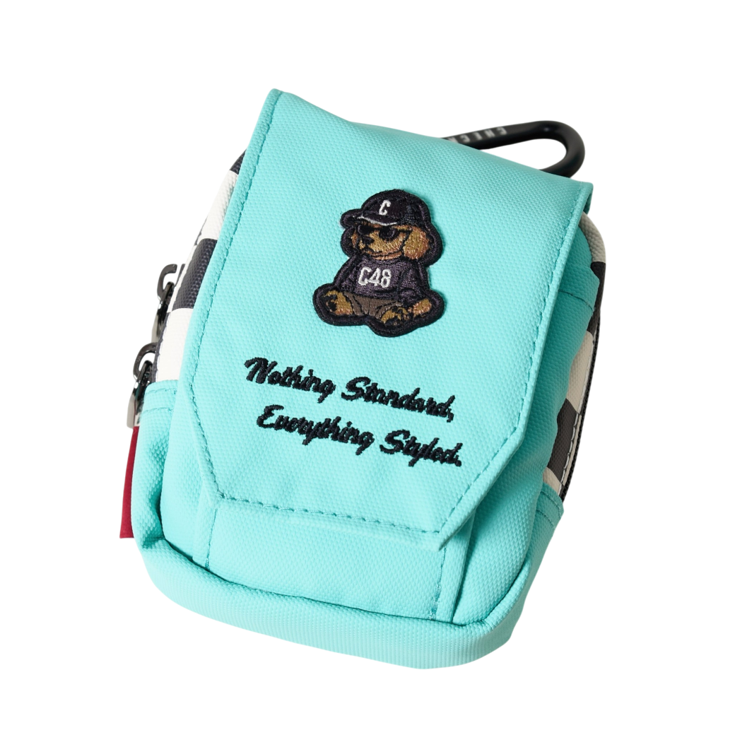 【CHECKER48】NEW POODIE CADDIE BAG キャディバッグ TURQUOISE（CHE-C4800A816）