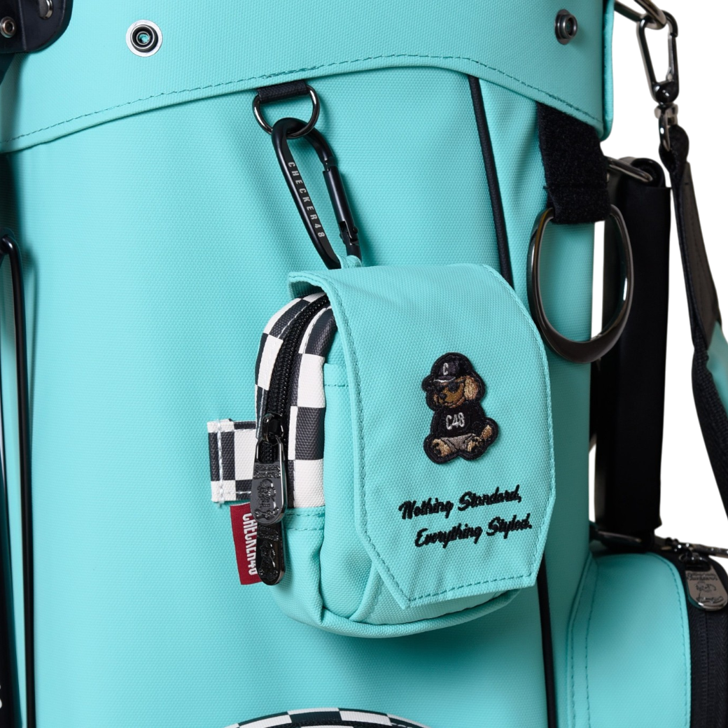 【CHECKER48】NEW POODIE CADDIE BAG キャディバッグ TURQUOISE（CHE-C4800A816）