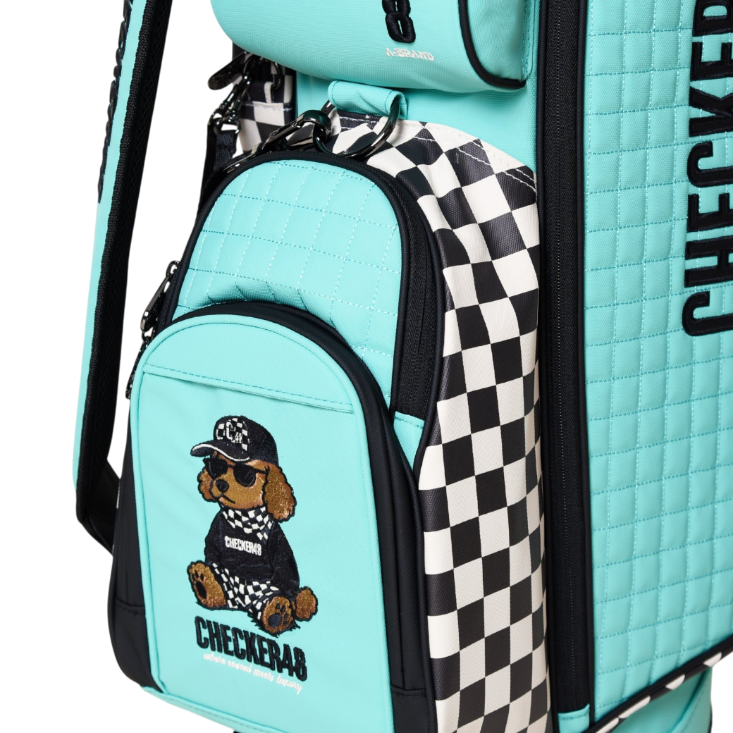 【CHECKER48】NEW POODIE CADDIE BAG キャディバッグ TURQUOISE（CHE-C4800A816）