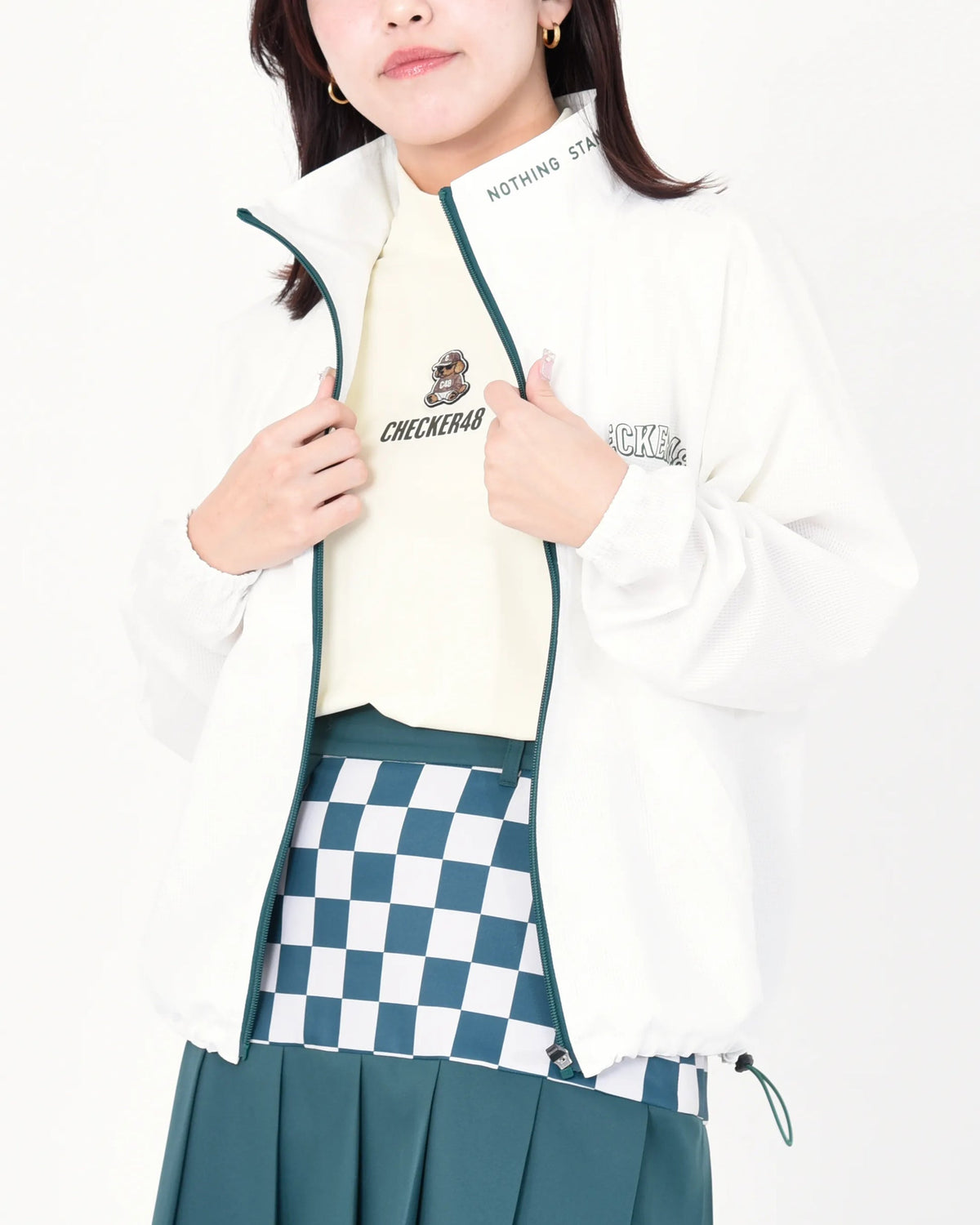 【CHECKER48】ブルゾン OFF WHITE（CHE-C4800S102W）
