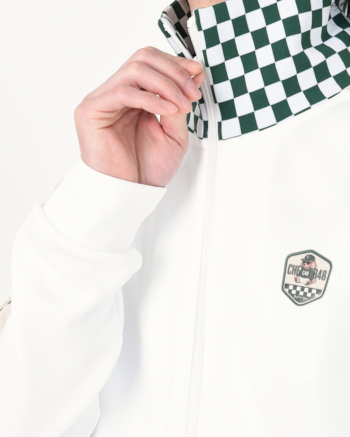 【CHECKER48】ブルゾン WHITE（CHE-C4800S103）