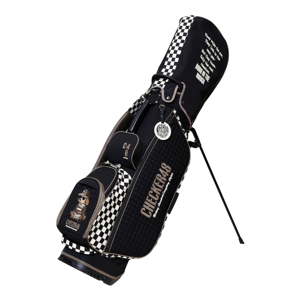 【CHECKER48】CADDIE BAG  キャディバッグ BLACK（CHE-C4800S801)