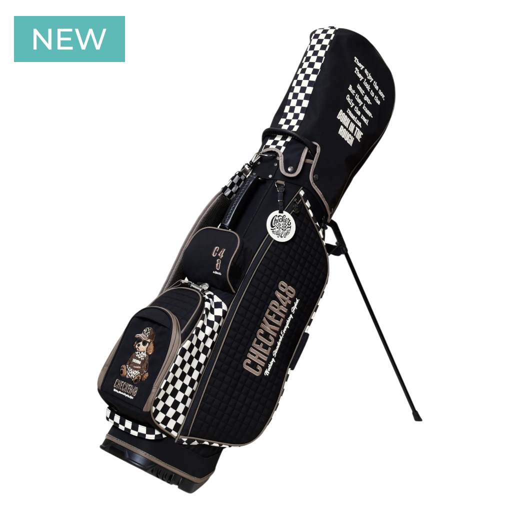 【CHECKER48】CADDIE BAG  キャディバッグ BLACK（CHE-C4800S801)