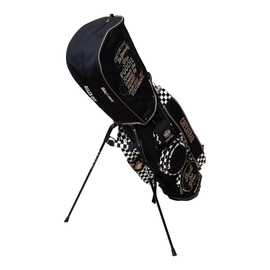 【CHECKER48】CADDIE BAG  キャディバッグ BLACK（CHE-C4800S801)