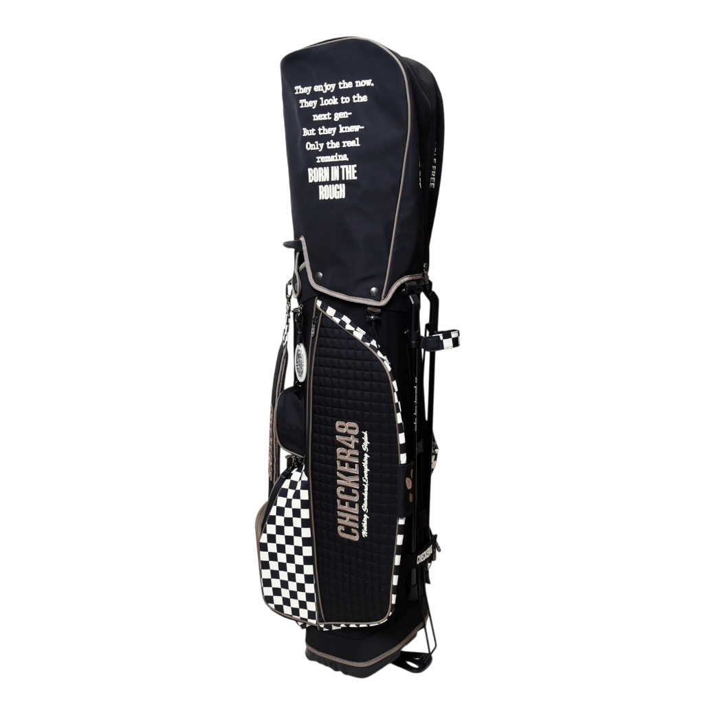 【CHECKER48】CADDIE BAG  キャディバッグ BLACK（CHE-C4800S801)