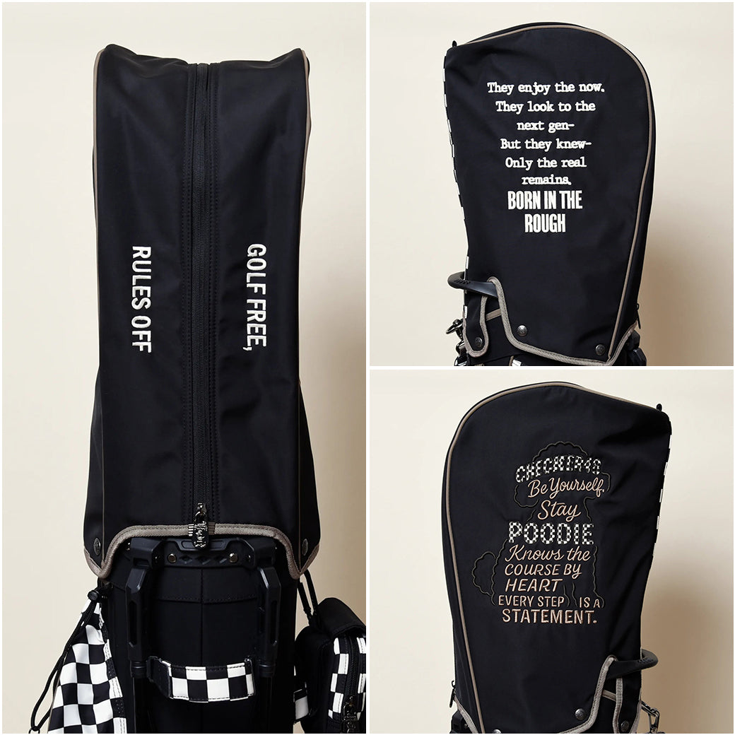 【CHECKER48】CADDIE BAG  キャディバッグ BLACK（CHE-C4800S801)