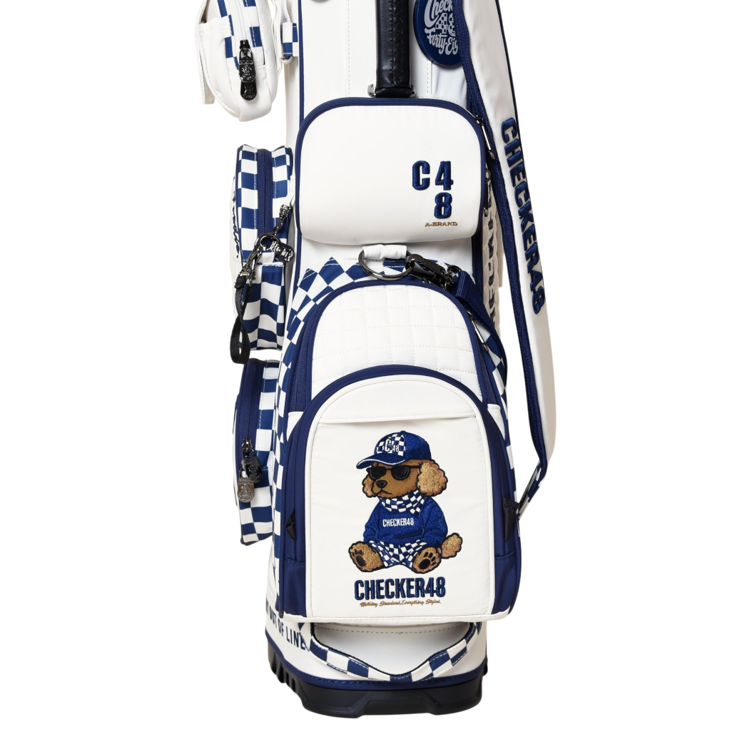 【CHECKER48】CADDIE BAG キャディバッグ OFF WHITE（CHE-C4800S801）