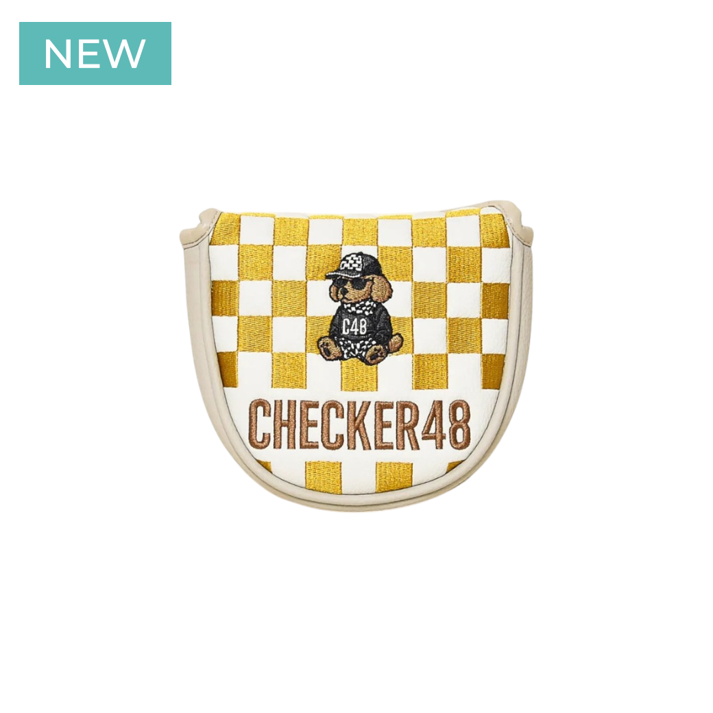 【CHECKER48】マレットパターカバー YELLOW（CHE-C4800S808)