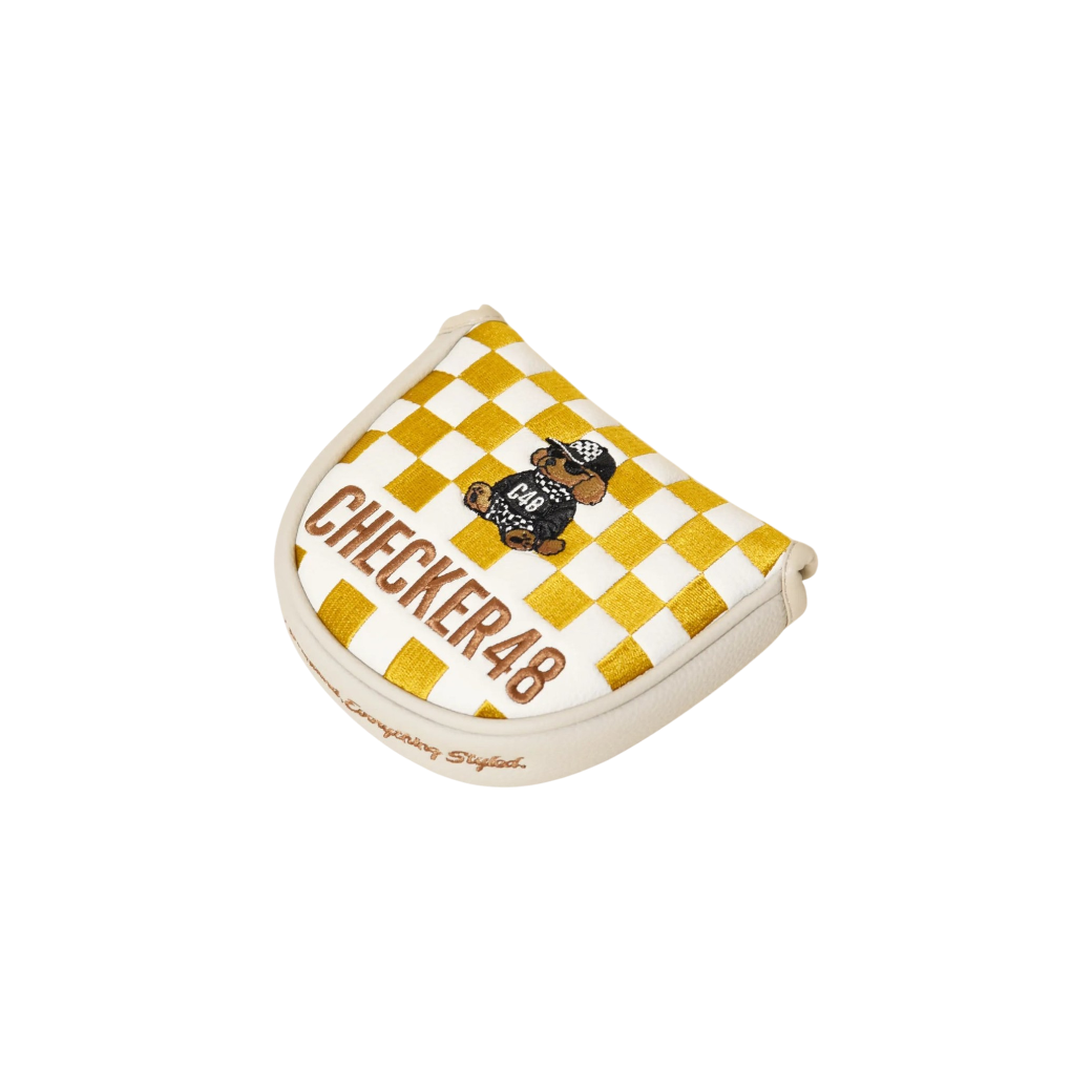【CHECKER48】マレットパターカバー YELLOW（CHE-C4800S808)