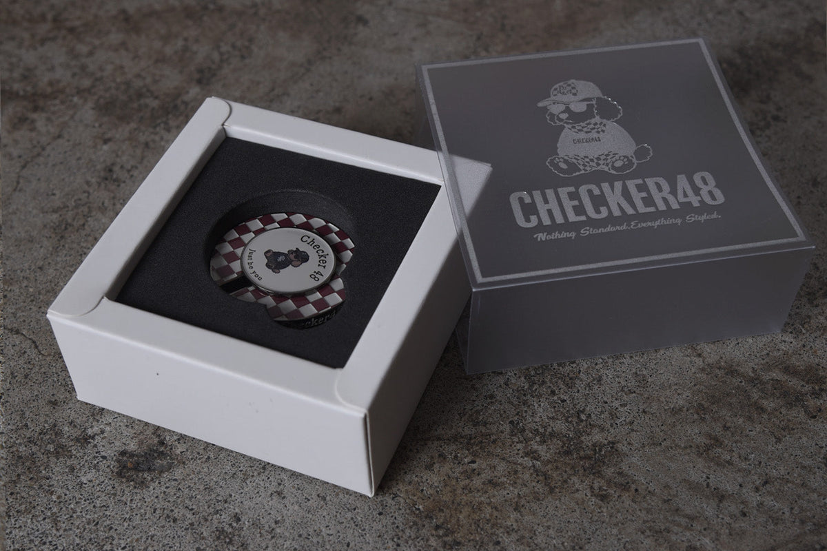 【CHECKER48】BALL MARKER ボールマーカー BORDEAUX（CHE-C4800S814）