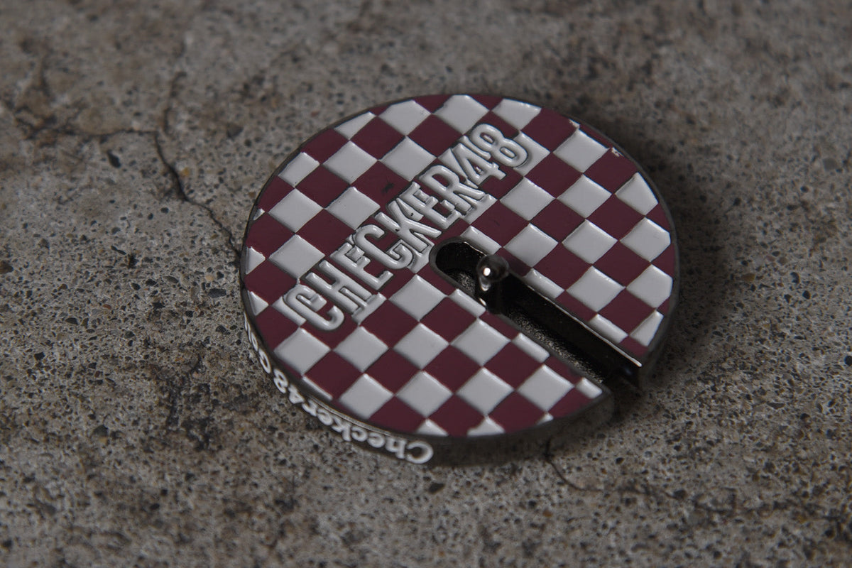 【CHECKER48】BALL MARKER ボールマーカー BORDEAUX（CHE-C4800S814）