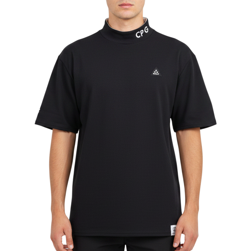 【CPG GOLF】BACK LINE MOCK NECK モック BLACK（CPG-210925102)