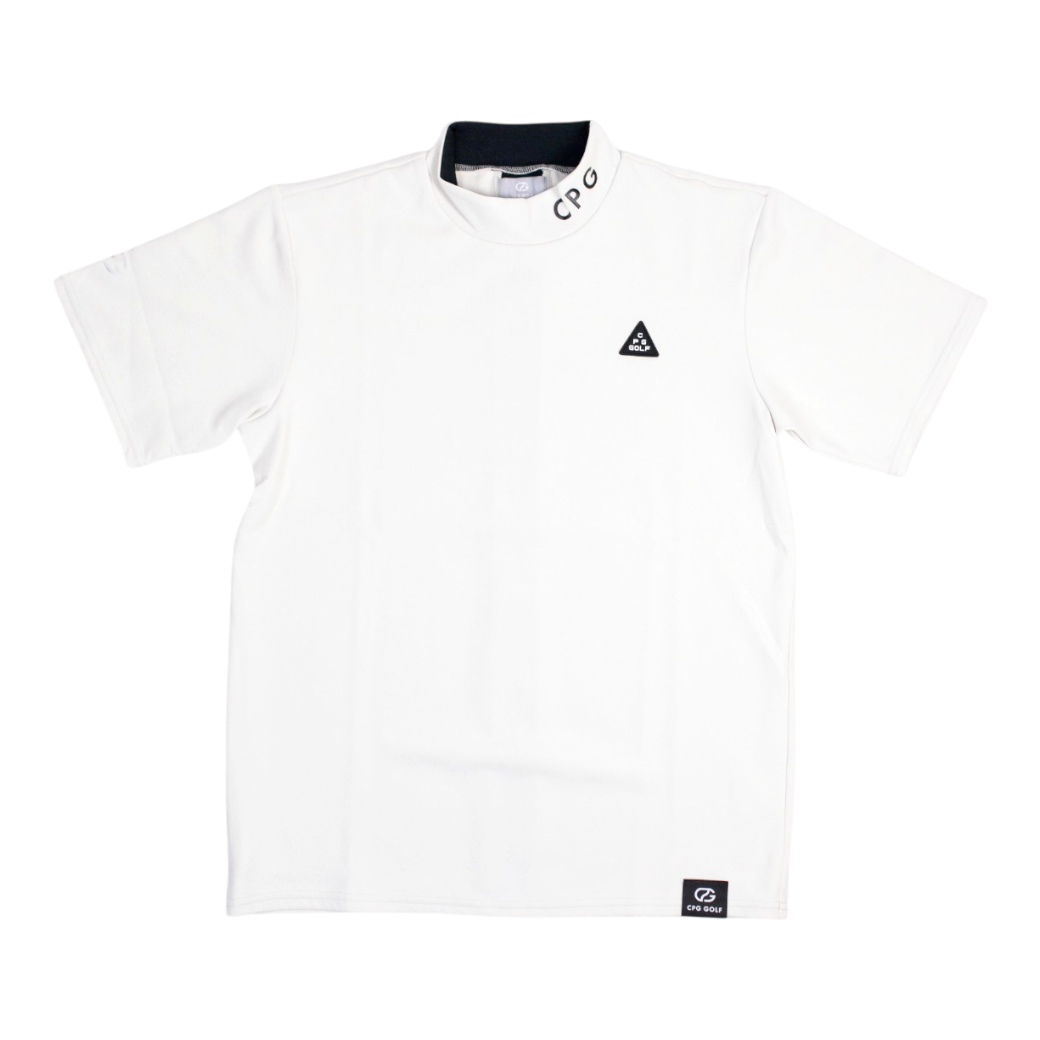 【CPG GOLF】BACK LINE MOCK NECK モック WHITE（CPG-210925102)