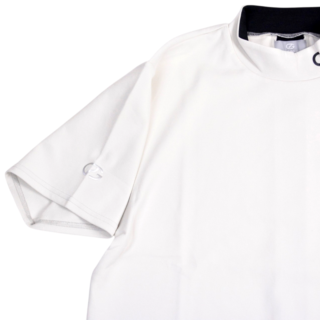 【CPG GOLF】BACK LINE MOCK NECK モック WHITE（CPG-210925102)