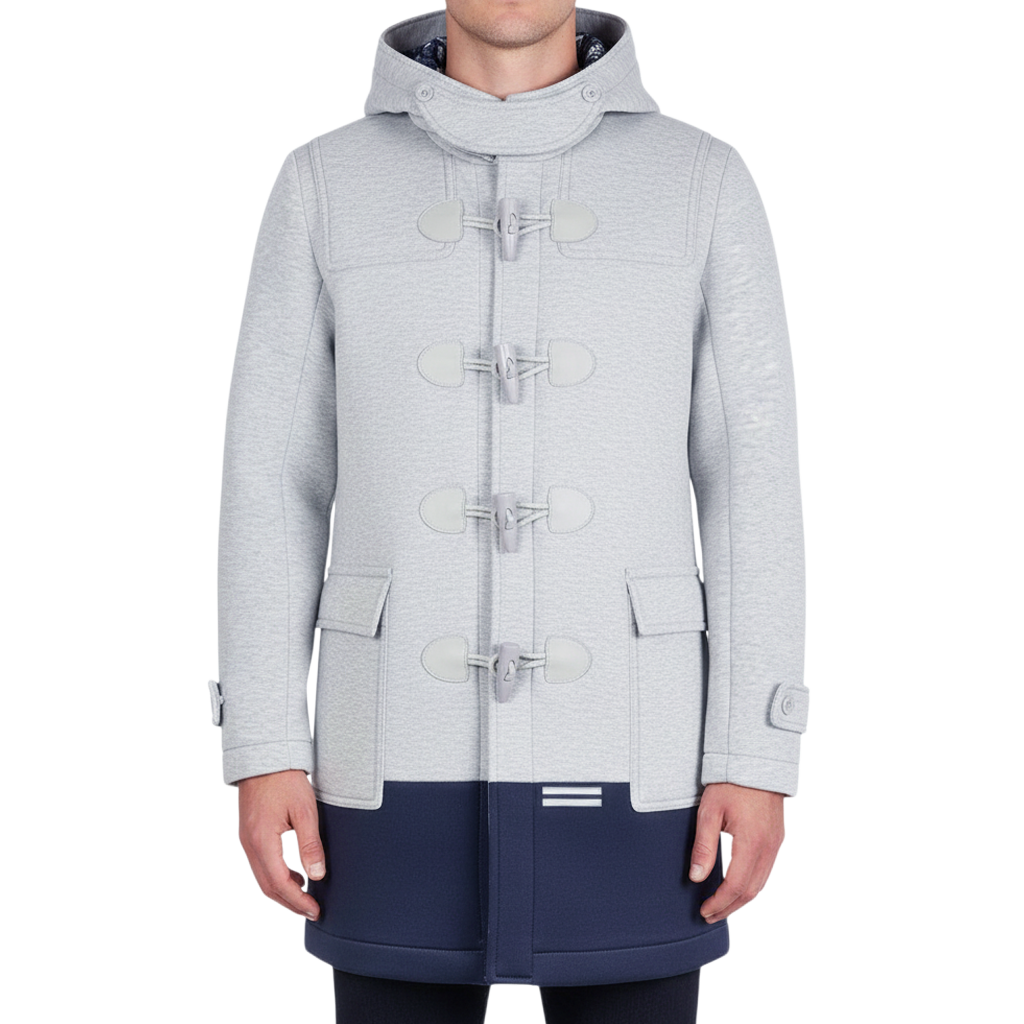 【muta】ボンディングダッフルコート　L（グレー）MMAX-180509