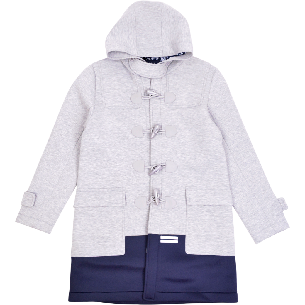 【muta】ボンディングダッフルコート　L（グレー）MMAX-180509