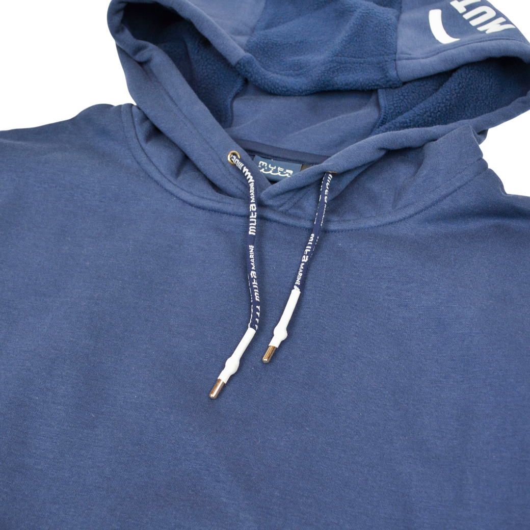 【muta】ライン切替 BIGパーカー ネイビー レディース（MMBC-220222）