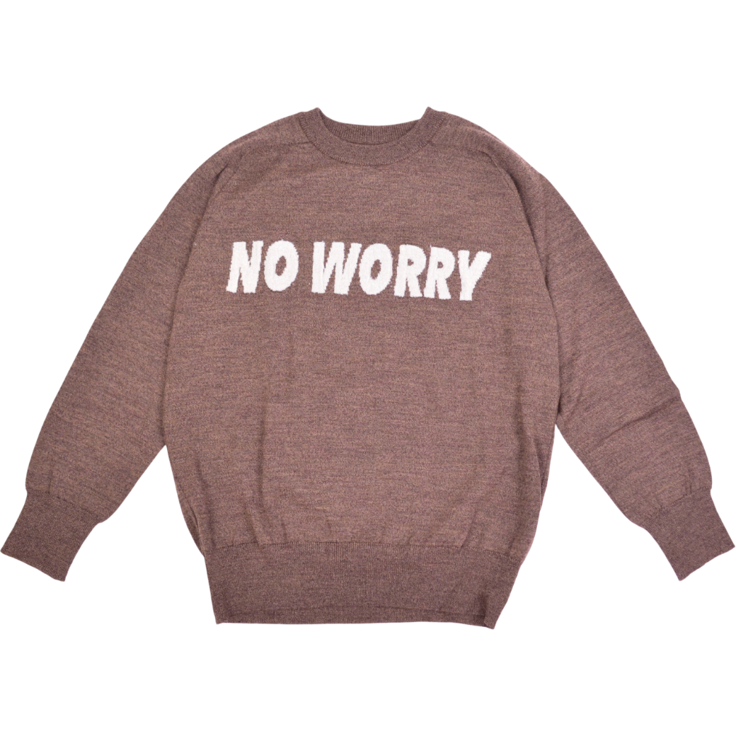 【SALVAGE PUBLIC】サルベージパブリックコレパ ウール ジャガード ニット S M L ブラウン（SVKA3022）